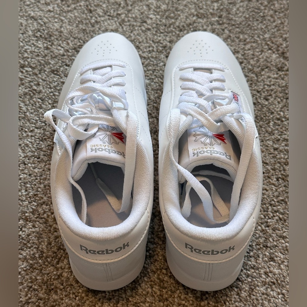 Reebok Princess Womens Sneaker White Leather - Picture 6 of 11